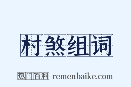 村煞组词是什么意思的图片